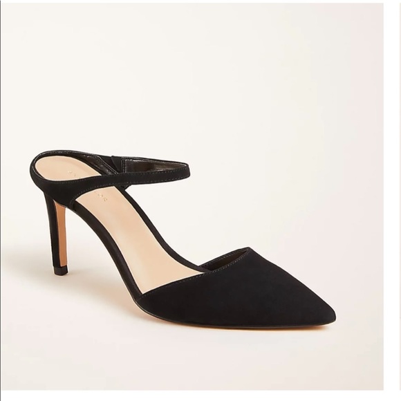 Ann Taylor Jodie Suede Mule Pumps 